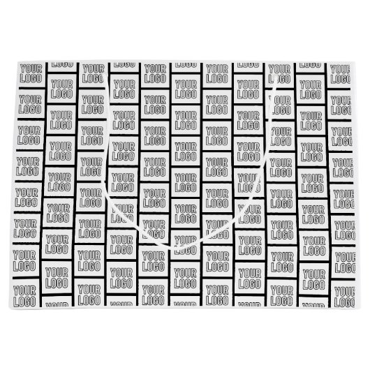 Jedes Logo oder jedes Bildwiederholmuster Große Geschenktüte (Vorderseite)