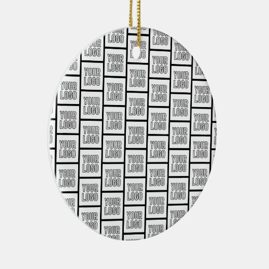 Jedes Logo oder jedes Bildwiederholmuster Keramik Ornament (Rechts)