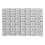 Jedes Logo oder jedes Bildwiederholmuster Kissenbezug (Vorderseite)