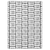 Jedes Logo oder jedes Bildwiederholmuster Klemmbrett (Rückseite)