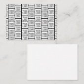 Jedes Logo oder jedes Bildwiederholmuster Mitteilungskarte (Vorne/Hinten)