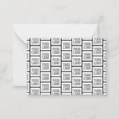 Jedes Logo oder jedes Bildwiederholmuster Mitteilungskarte (Vorderseite)