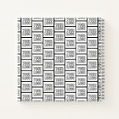 Jedes Logo oder jedes Bildwiederholmuster Notizblock (Rückseite)