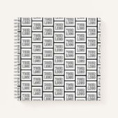 Jedes Logo oder jedes Bildwiederholmuster Notizblock (Vorderseite)