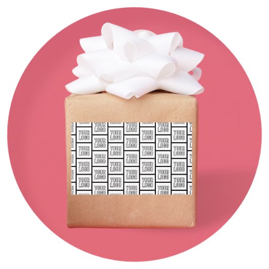 Jedes Logo oder jedes Bildwiederholmuster Rechteckiger Aufkleber