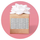 Jedes Logo oder jedes Bildwiederholmuster Rechteckiger Aufkleber