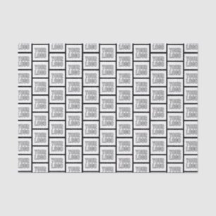 Jedes Logo oder jedes Bildwiederholmuster Seidenpapier