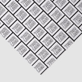 Jedes Logo oder jedes Bildwiederholmuster Seidenpapier (Ausschnitt)