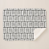 Jedes Logo oder jedes Bildwiederholmuster Sherpadecke (Vorderseite (Horizontal))