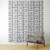 Jedes Logo oder jedes Bildwiederholmuster Wandteppich (Beispiel)