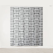 Jedes Logo oder jedes Bildwiederholmuster Wandteppich (Vorderseite)