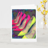 Jedes Mädchen braucht ein Paar. Karte (Gelbe Blume)