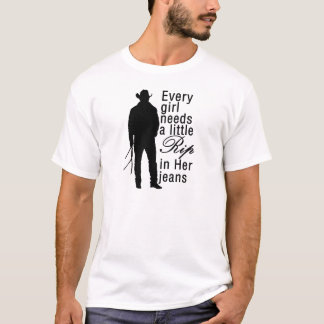 Jedes Mädchen braucht einen kleinen Rip in seinen  T-Shirt