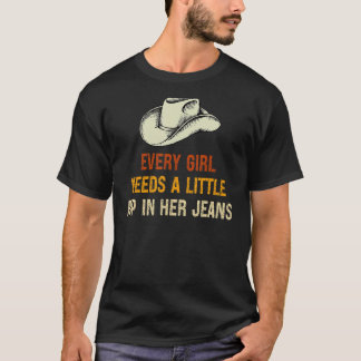 Jedes Mädchen braucht einen kleinen Schlag in sein T-Shirt