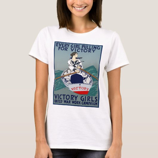 Jedes Mädchen, das für Sieg zieht T-Shirt (Vorderseite)