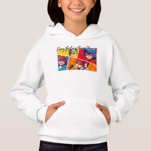 Jedes Mädchen ist ein Super-Held Hoodie (Vorderseite)