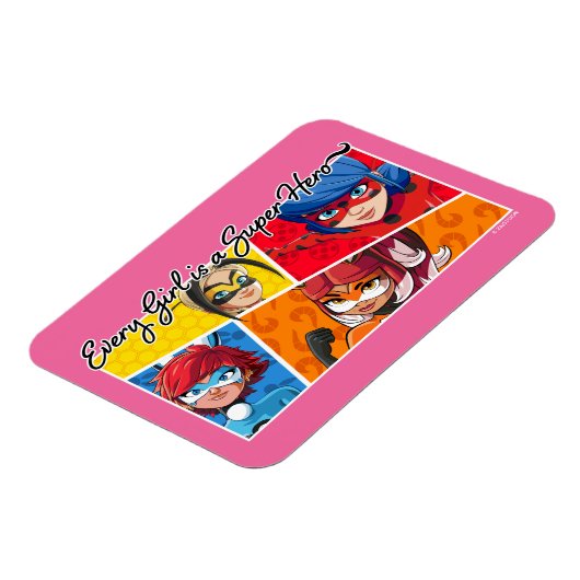 Jedes Mädchen ist ein Super-Held Magnet (Linke Seite)