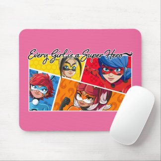 Jedes Mädchen ist ein Super-Held Mousepad
