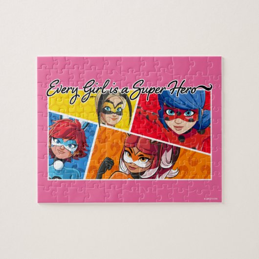 Jedes Mädchen ist ein Super-Held Puzzle (Horizontal)