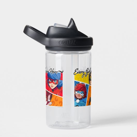 Jedes Mädchen ist ein Super-Held Trinkflasche (rechts)