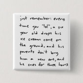 Jedes Mal wenn Button (Vorderseite)