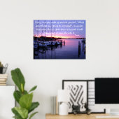 Jedes Mal, wenn du wecke und frage... Poster (Heimbüro)