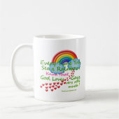 Jedes Mal wenn Sie einen Regenbogen sehen Kaffeetasse (Links)