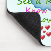 Jedes Mal wenn Sie Regenbogen-Mausunterlagen sehen Mousepad (Ecke)