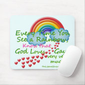 Jedes Mal wenn Sie Regenbogen-Mausunterlagen sehen Mousepad (Mit Mouse)