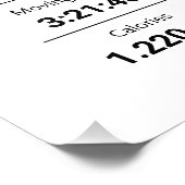 Jedes Marathon Route Foto drucken (Ecke)