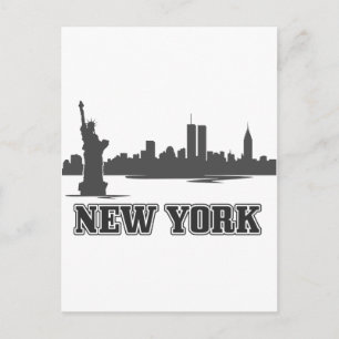 Jedes neue york city retro Vintage design Postkarte