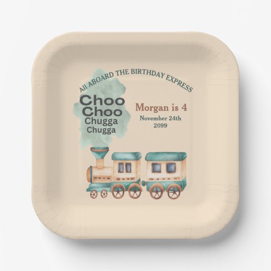 Jedes Party eines Geburtstags Pappteller (Vorderseite)