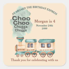 Jedes Party eines Geburtstags Quadratischer Aufkleber