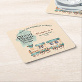 Jedes Party eines Geburtstags Rechteckiger Pappuntersetzer (angewinkelt)