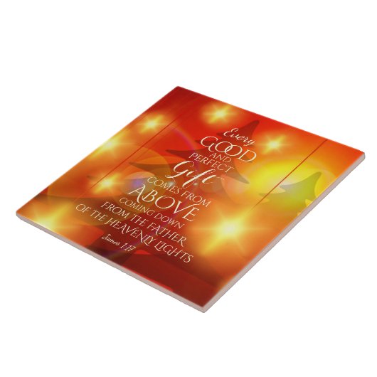 Jedes perfekte Geschenk kommt von oben, Weihnachte Fliese (Seite)