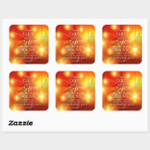 Jedes perfekte Geschenk kommt von oben, Weihnachte Quadratischer Aufkleber (Blatt)