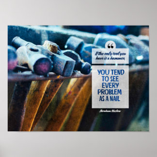 Jedes Problem als Nagel Poster