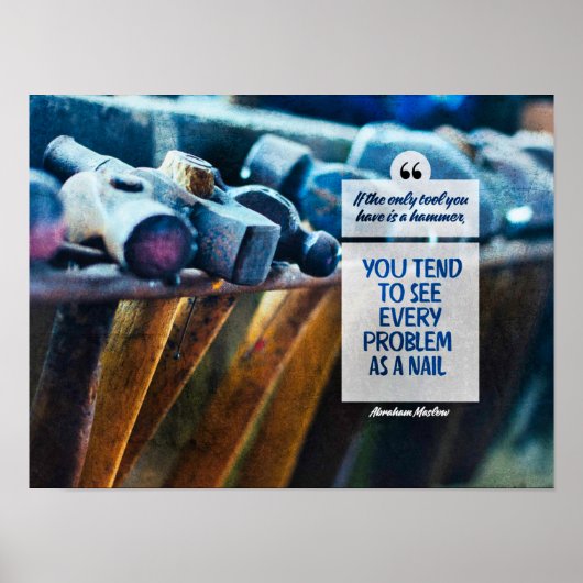 Jedes Problem als Nagel Poster (Vorne)