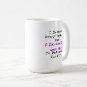 Jedes Problem hat eine Lösung Geduldig finden Kaffeetasse (VorderseiteRechts)