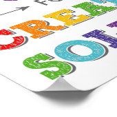 Jedes Problem ist eine Chance, Wachstum Mindset Poster (Ecke)