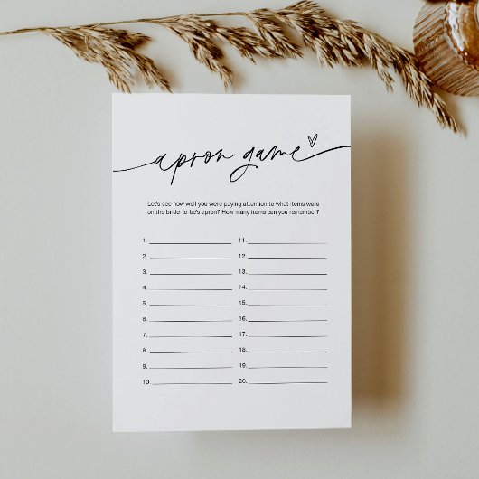 JEDES Schürze Brautparty Spiel Einladung