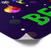 Jedes Stück gehört zu Weihnachten Poster (Ecke)