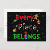 Jedes Stück gehört zu Weihnachten Postkarte (Vorne/Hinten)