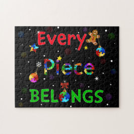 Jedes Stück gehört zu Weihnachten Puzzle