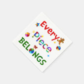 Jedes Stück gehört zu Weihnachten Serviette (Ecke)