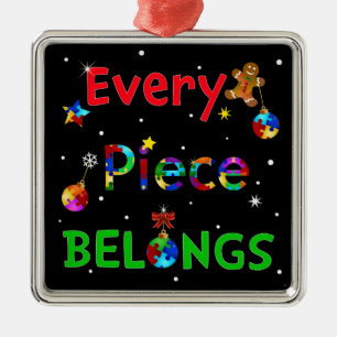 Jedes Stück kommt zu Weihnachten Ornament Aus Metall