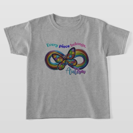 Jedes Stück Schimmer - Autismus Butterfly T-Shirt (Ablage )