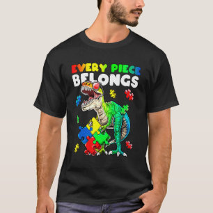Jedes Teil gehört Dinosaurier-Autismus-Bewusstsein T-Shirt
