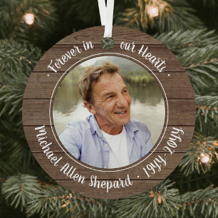 Jedes Text-2-Foto-Gedächtnis Elegante rustikale Im Ornament Aus Metall