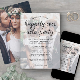 Jedes Text 2 Foto Hochzeit glücklich je nach Party Einladung